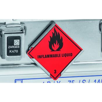 Zarges Wechselschild mit VA-Rahmen
